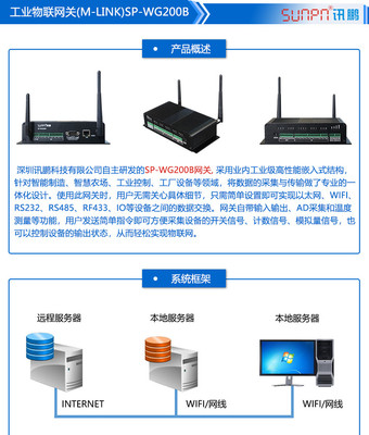 訊鵬MES系統終端 無線WiFi網絡與RS485物聯網關的融合應用